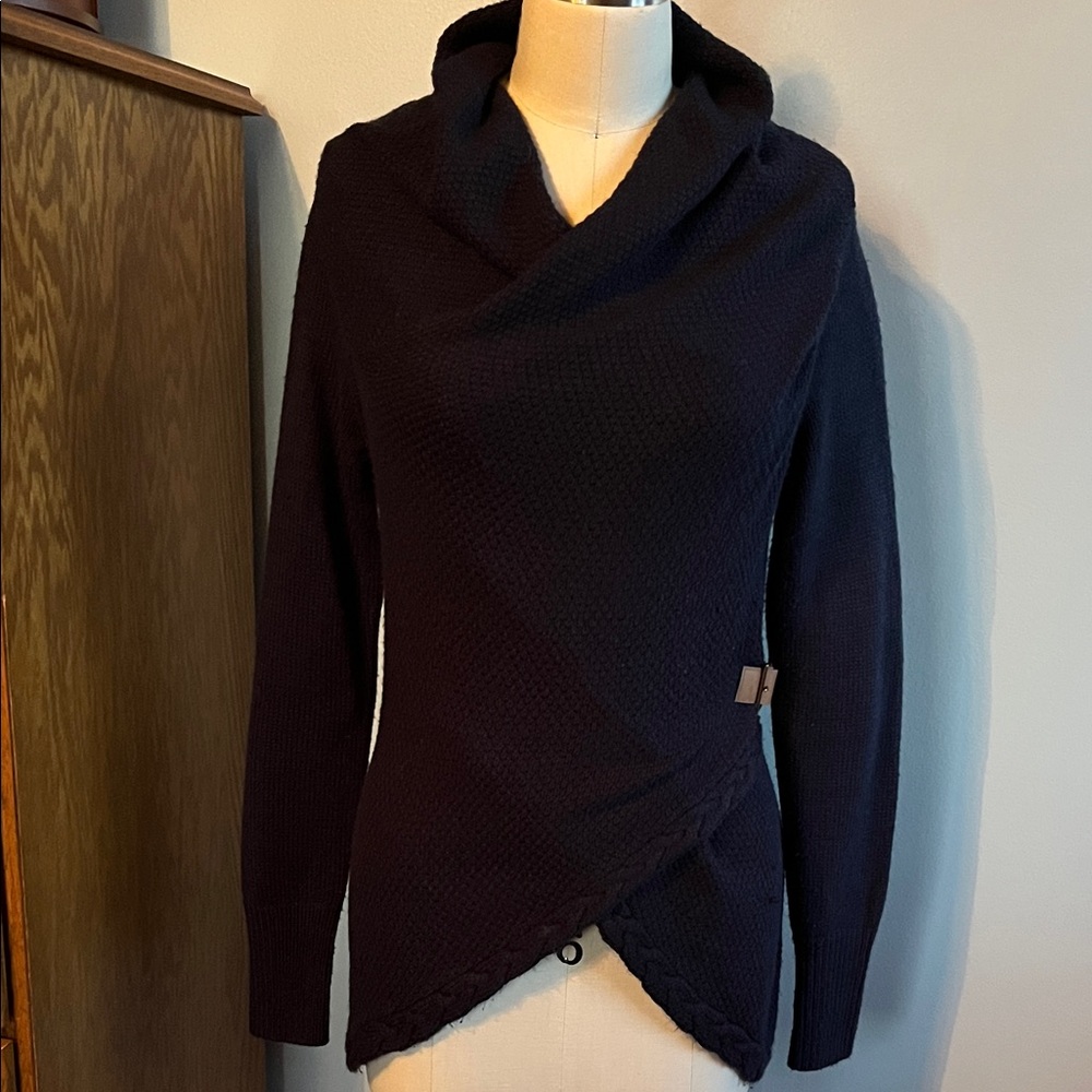 VENUS Navy Women's Cowl Neck Sweater